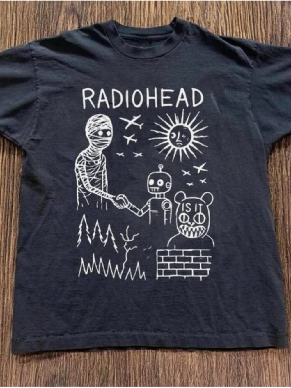 Radiohead The Bends Tour Tee black T shirt.